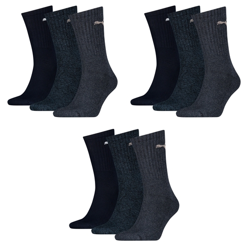 9 Paar Puma Sportsocken Tennis Socken Gr. 35 - 49 Unisex f�r sie und ihn 