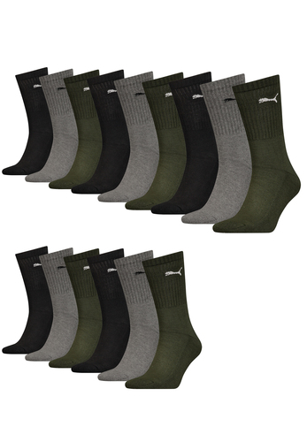 15 Paar Puma Sportsocken Tennis Socken Gr. 35 - 49 Unisex f�r sie und ihn