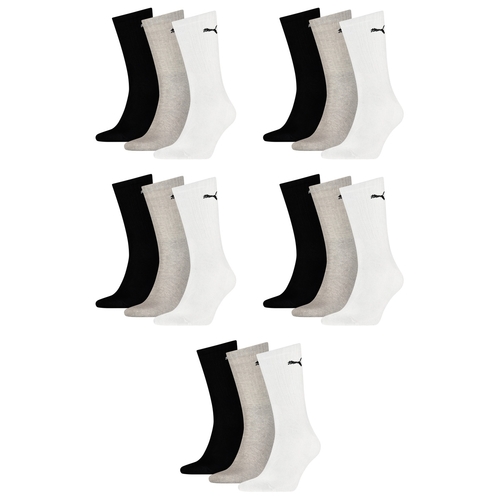 15 Paar Puma Sportsocken Tennis Socken Gr. 35 - 49 Unisex f�r sie und ihn 