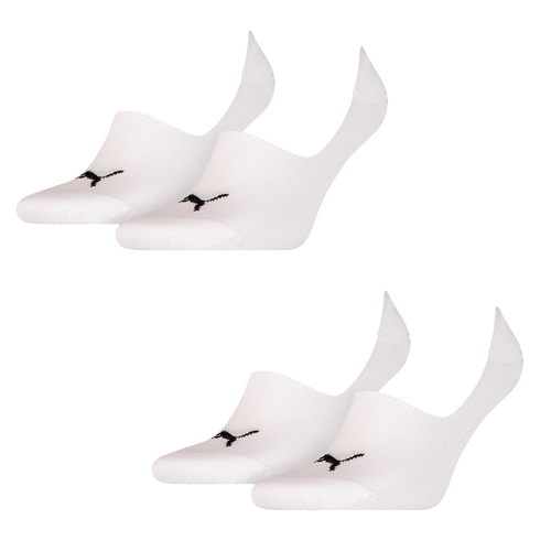 4 Paar Puma Socken Footie Sportsocken Invisible Gr. 35 - 46 Unisex 
