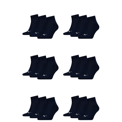 18 Paar Puma Unisex Quarter Socken Sneaker Gr. 35 - 49  f�r Damen Herren F��linge 