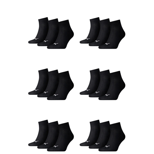 18 Paar Puma Unisex Quarter Socken Sneaker Gr. 35 - 49  f�r Damen Herren F��linge 