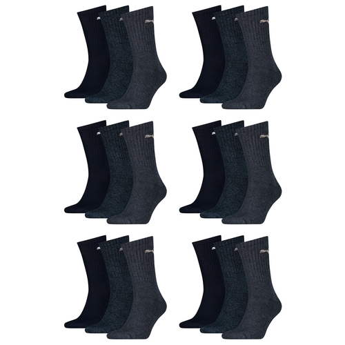 18 Paar Puma Sportsocken Tennis Socken Gr. 35 - 49 Unisex f�r sie und ihn 