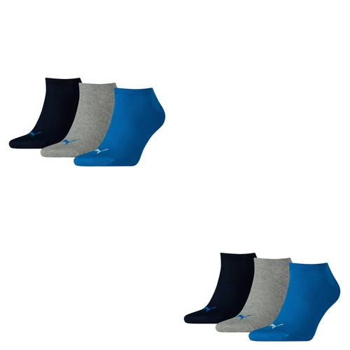 6 Paar Puma Sneaker Invisible Socken Gr. 35 - 49 Unisex f�r Damen Herren F��linge 