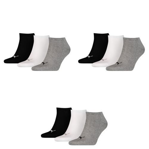 9 Paar Puma Sneaker Invisible Socken Gr. 35 - 49 Unisex f�r Damen Herren F��linge 