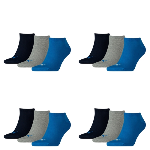 12 Paar Puma Sneaker Invisible Socken Gr. 35 - 49 Unisex f�r Damen Herren F��linge 