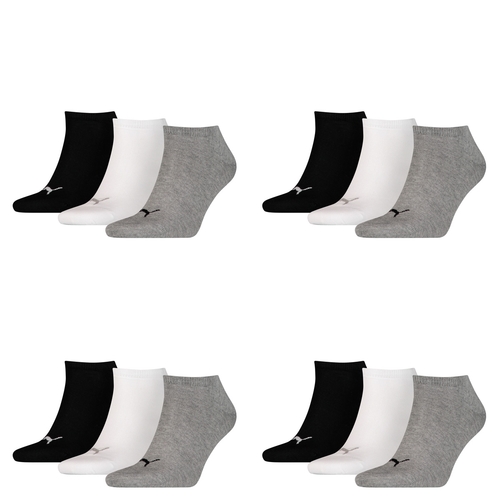 12 Paar Puma Sneaker Invisible Socken Gr. 35 - 49 Unisex f�r Damen Herren F��linge 