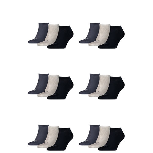 18 Paar Puma Sneaker Invisible Socken Gr. 35 - 49 Unisex f�r Damen Herren F��linge 