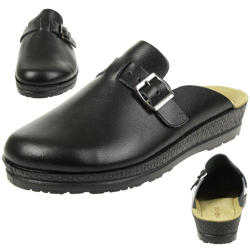 Rohde Neustadt-H Clogs Herren Hausschuhe Schuhe 1511 schwarz