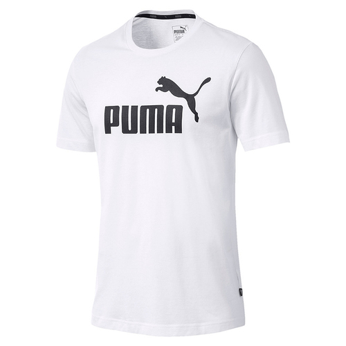 PUMA Herren ESS Essential Logo Tee T-Shirt bergre weiss bis 6XL