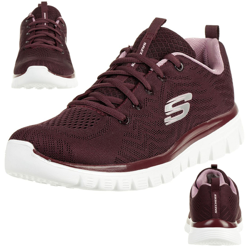 Skechers Sport Womens GRACEFUL GET CONNECTED Sneakers Women Rot