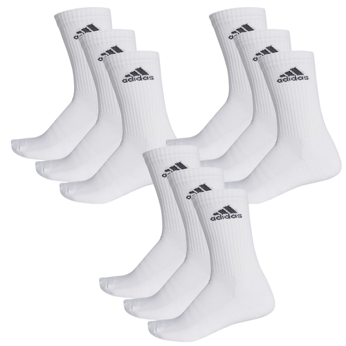 adidas CUSHIONED CREW Tennissocken Sportsocken Damen Herren Unisex 9 Paar 