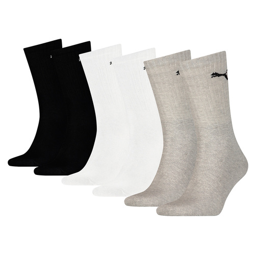 6 Paar Puma Socken Cush Crew Sportsocken Tennis Socken Gr. 35 - 46 Unisex 