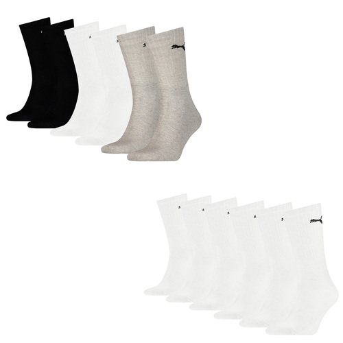 12 Paar Puma Socken Cush Crew Sportsocken Tennis Socken Unisex 