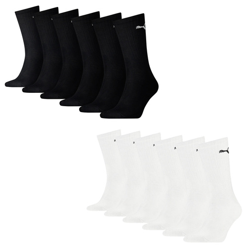 12 Paar Puma Socken Cush Crew Sportsocken Tennis Socken Unisex 