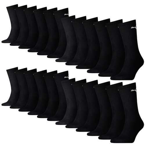 24 Paar Puma Socken Cush Crew Sportsocken Tennis Socken Unisex 