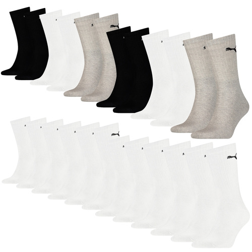 24 Paar Puma Socken Cush Crew Sportsocken Tennis Socken Unisex 