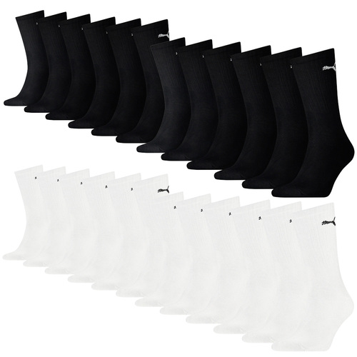 24 Paar Puma Socken Cush Crew Sportsocken Tennis Socken Unisex 
