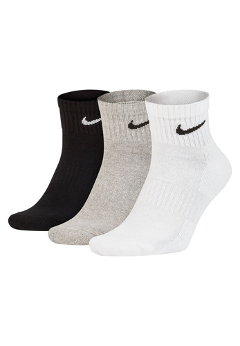3 Paar Nike Cotton Cushioned Ankle Sneaker Quarter Socken SX7667 