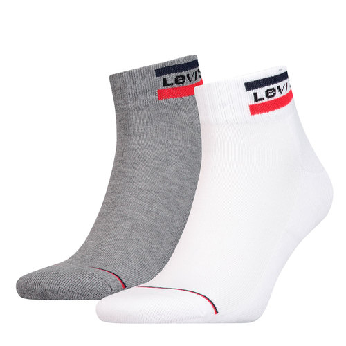 2 Paar Levis 144NDL Mid Cut SPRTWR L Unisex Socken Str�mpfe 902011001 