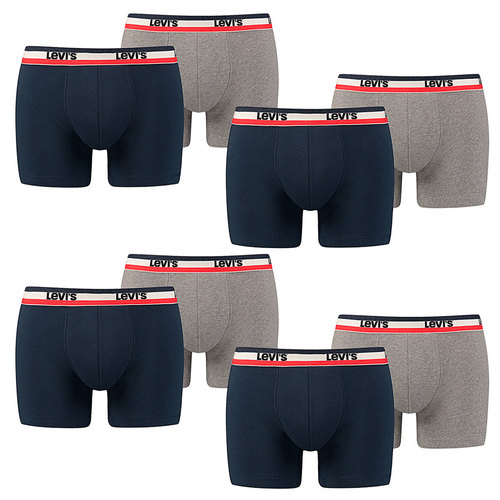 8er Pack Herren Levis SPRTSWR LOGO BOXER BRIEF Boxershorts Unterw�sche Pants  