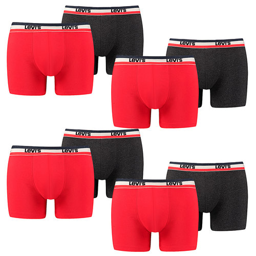 8er Pack Herren Levis SPRTSWR LOGO BOXER BRIEF Boxershorts Unterw�sche Pants  
