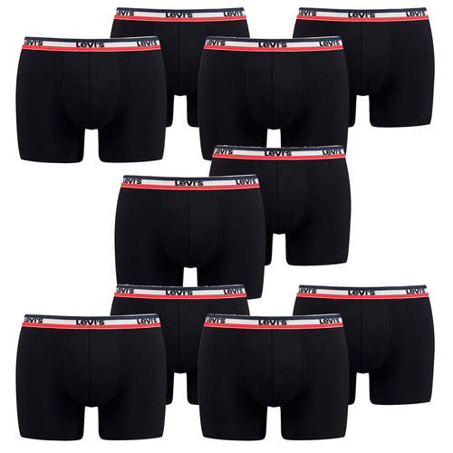 10er Pack Herren Levis SPRTSWR LOGO BOXER BRIEF Boxershorts Unterw�sche Pants  