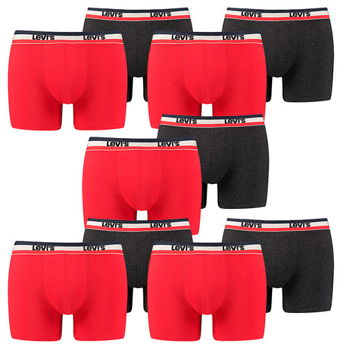 10er Pack Herren Levis SPRTSWR LOGO BOXER BRIEF Boxershorts Unterw�sche Pants  