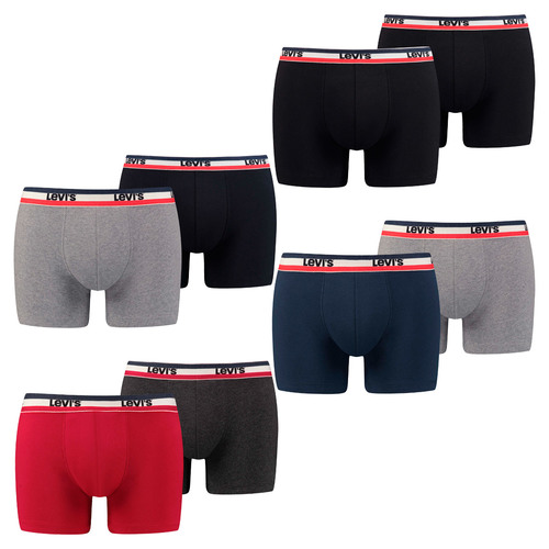10er Pack Herren Levis SPRTSWR LOGO BOXER BRIEF Boxershorts Unterw�sche Pants 