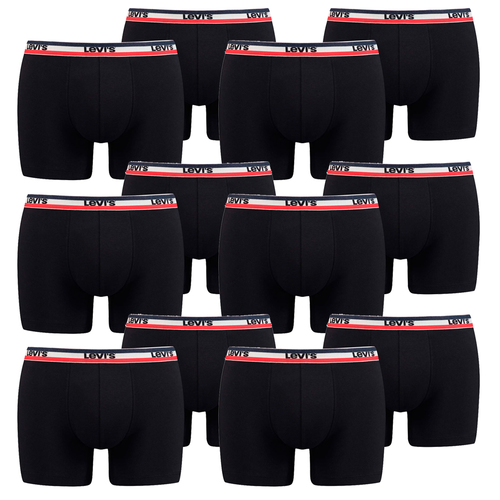 12er Pack Herren Levis SPRTSWR LOGO BOXER BRIEF Boxershorts Unterw�sche Pants  