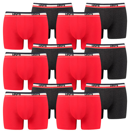 12er Pack Herren Levis SPRTSWR LOGO BOXER BRIEF Boxershorts Unterw�sche Pants  