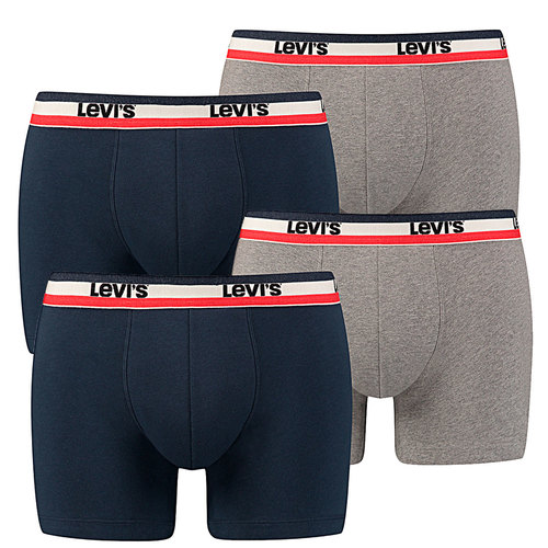 Levis Herren SPRTSWR LOGO BOXER BRIEF Boxershorts Unterw�sche Pants 4er Pack  