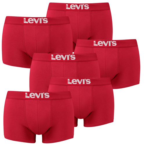 6er Pack Levis Men Solid Basic Trunk Boxershorts Unterhose Pant Unterw�sche 
