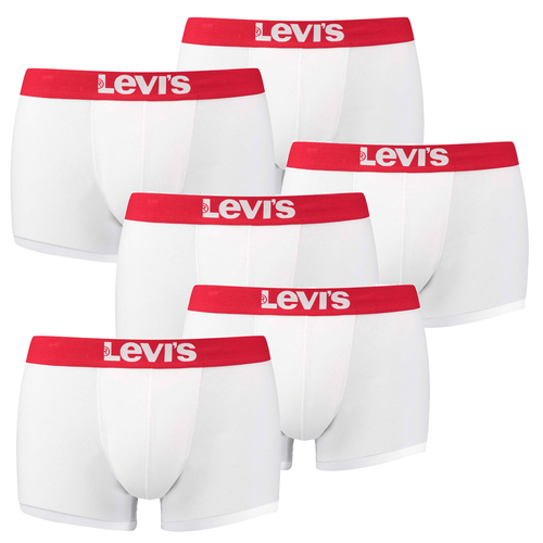 6er Pack Levis Men Solid Basic Trunk Boxershorts Unterhose Pant Unterw�sche 