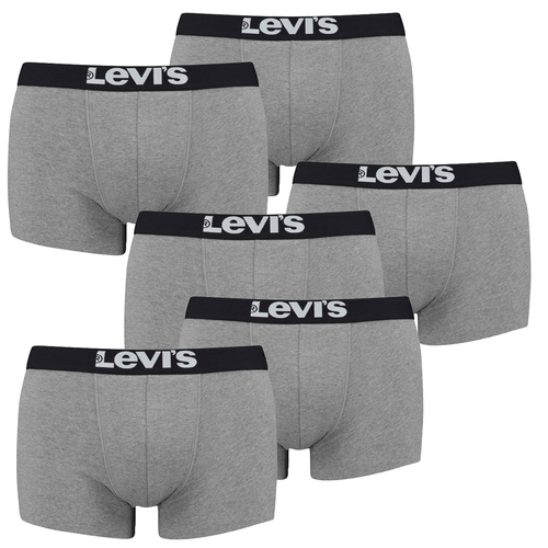 6er Pack Levis Men Solid Basic Trunk Boxershorts Unterhose Pant Unterw�sche 