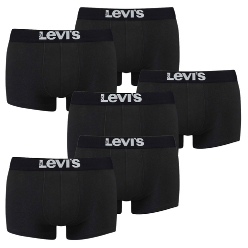 6er Pack Levis Men Solid Basic Trunk Boxershorts Unterhose Pant Unterwsche 
