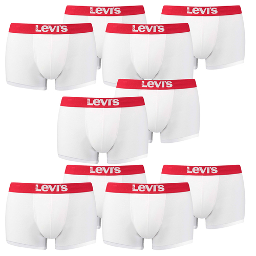 10er Pack Levis Men Solid Basic Trunk Boxershorts Unterhose Pant Unterw�sche 