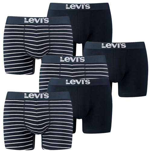 6er Pack Levis Men Vintage Stripe YD B Boxer Brief Boxershorts Unterhose Pant Unterw�sche 