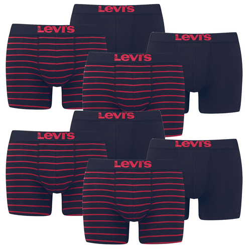 8er Pack Levis Men Vintage Stripe YD B Boxer Brief Boxershorts Unterhose Pant Unterw�sche 