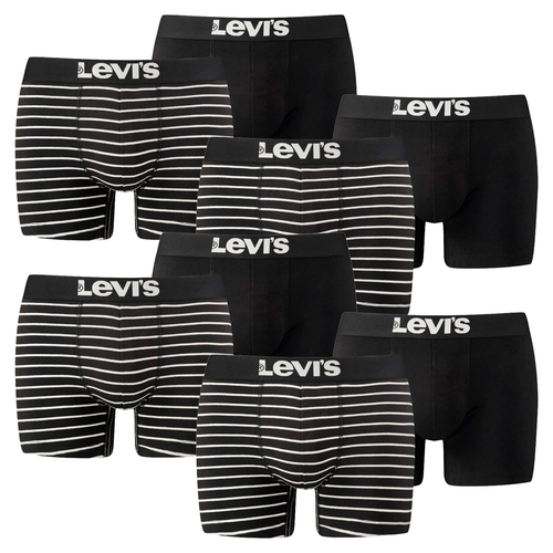 8er Pack Levis Men Vintage Stripe YD B Boxer Brief Boxershorts Unterhose Pant Unterw�sche 