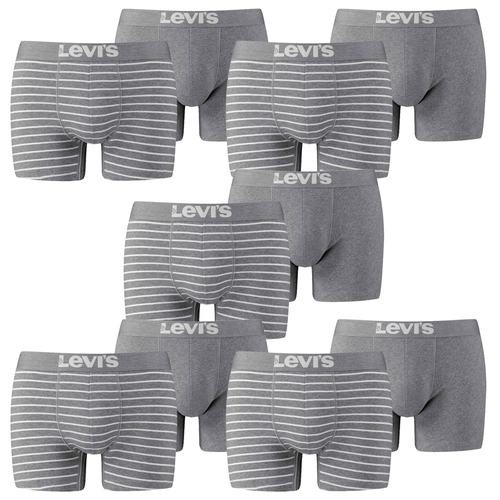 10er Pack Levis Men Vintage Stripe YD B Boxer Brief Boxershorts Unterhose Pant Unterw�sche 