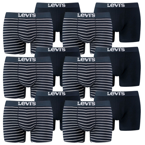 12er Pack Levis Men Vintage Stripe YD B Boxer Brief Boxershorts Unterhose Pant Unterw�sche 