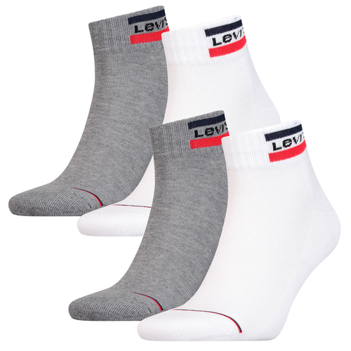 4 Paar Levis 144NDL Mid Cut SPRTWR L Unisex Socken Str�mpfe 902011001 
