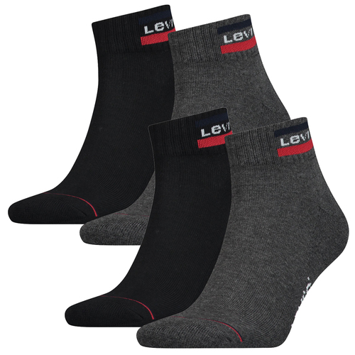 4 Paar Levis 144NDL Mid Cut SPRTWR L Unisex Socken Str�mpfe 902011001 