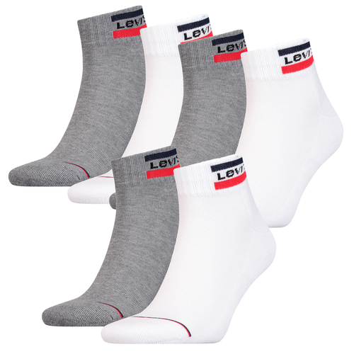 6 Paar Levis 144NDL Mid Cut SPRTWR L Unisex Socken Str�mpfe 902011001 