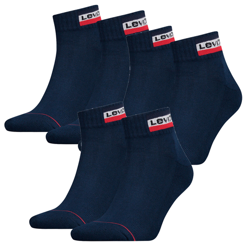 6 Paar Levis 144NDL Mid Cut SPRTWR L Unisex Socken Str�mpfe 902011001 