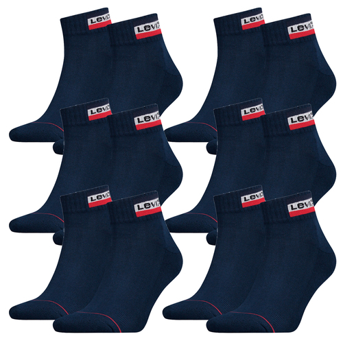 12 Paar Levis 144NDL Mid Cut SPRTWR L Unisex Socken Str�mpfe 902011001 