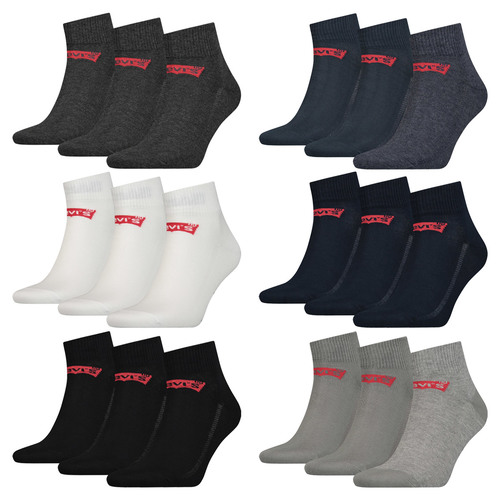 9 Paar Levis 168SF Mid Cut Unisex Socken Sneakersocken Strmpfe 903051001