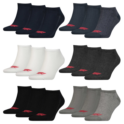 12 Paar Levis 168SF Low Cut Batwing Logo Unisex Socken Sneakersocken Str�mpfe 903050001