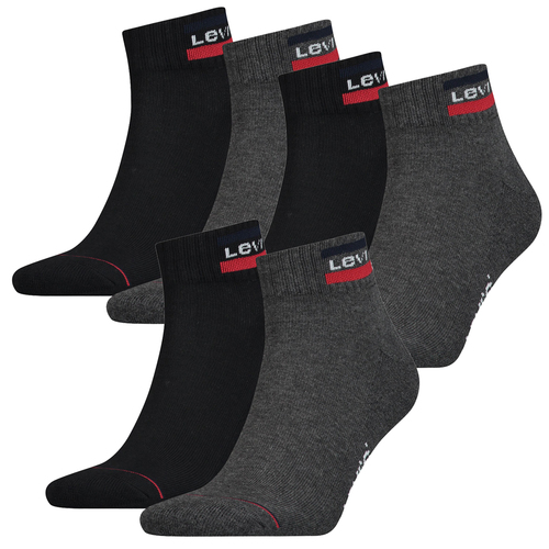 6 Paar Levis 144NDL Mid Cut SPRTWR L Unisex Socken Str�mpfe 902011001 